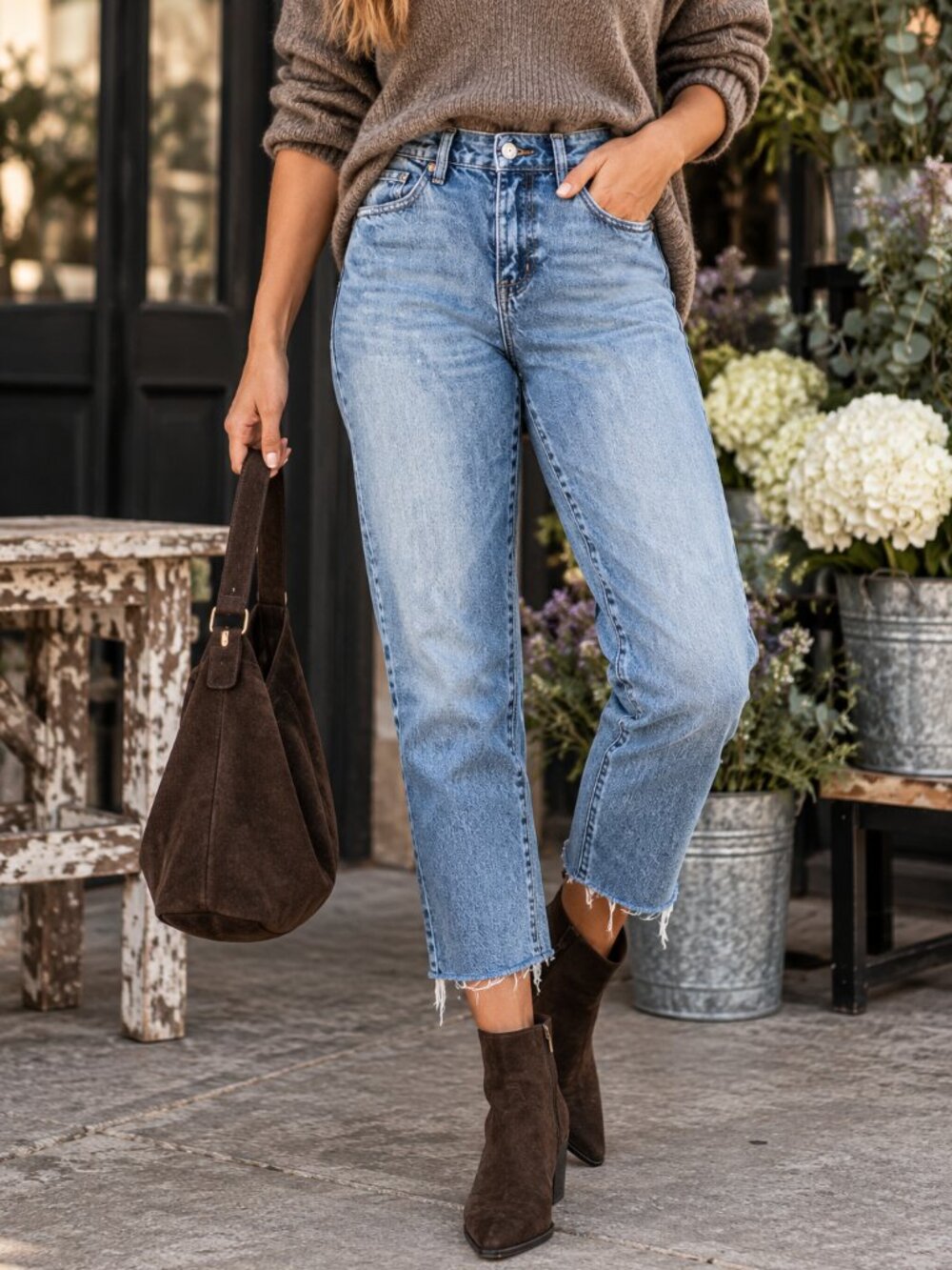 Garage Crop Mom Jeans 3